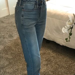 cuffed mom jeans